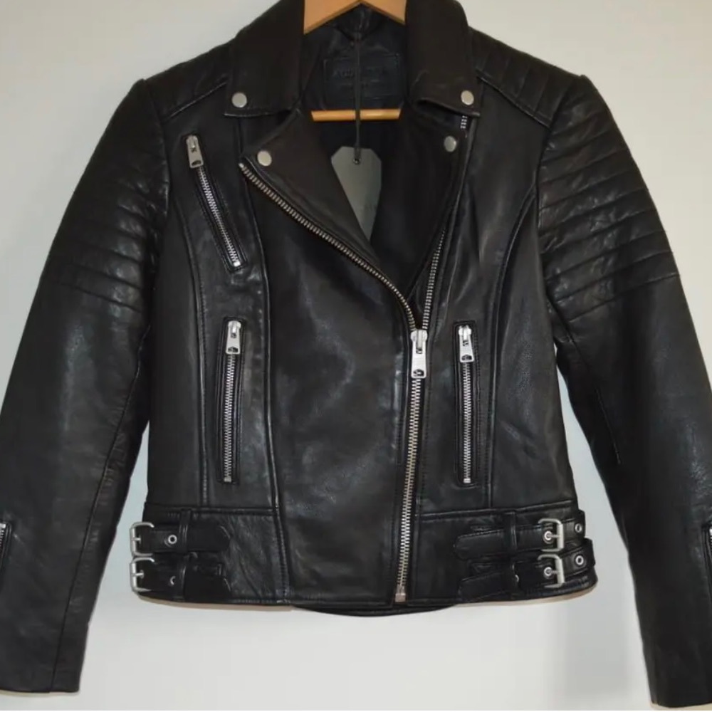 AllSaints Papin Biker Leather Jacket